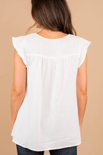 Load image into Gallery viewer, Make You Proud White Embroidered Top

