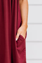 Load image into Gallery viewer, At Peace Burgundy Red Babydoll Dress
