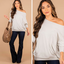Load image into Gallery viewer, Leave Your Mark Taupe Brown Dolman Top
