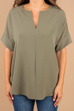 Load image into Gallery viewer, This Is Why Light Olive Green Top
