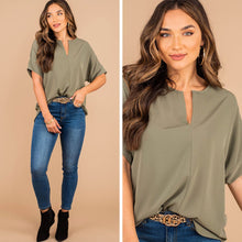 Load image into Gallery viewer, This Is Why Light Olive Green Top
