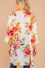 Load image into Gallery viewer, Back To Beauty Ivory White Floral Kimono
