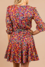 Load image into Gallery viewer, Thinking About You Black Floral Dress
