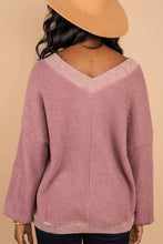 Load image into Gallery viewer, Give Me Joy Maroon Red Waffle Sweater
