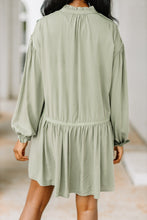 Load image into Gallery viewer, Know It Well Olive Green Bubble Sleeve Dress
