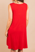 Load image into Gallery viewer, Thanks To You Ruby Red Tank Dress
