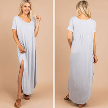 Load image into Gallery viewer, Bring You Home Light Gray Maxi Dress
