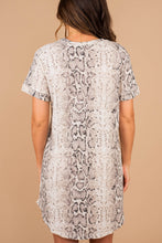 Load image into Gallery viewer, Natural Charisma Taupe Brown Snake Dress
