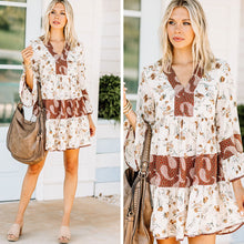 Load image into Gallery viewer, Such A Surprise Natural White Mixed Print Dress
