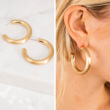 Load image into Gallery viewer, Can't Hide Gold Hoop Earrings

