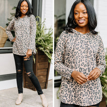 Load image into Gallery viewer, It's A Wonder Mocha Brown Leopard Hoodie
