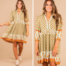 Load image into Gallery viewer, On The Run Light Mint Green Boho Dress
