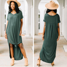Load image into Gallery viewer, Bring You Home Hunter Green Maxi Dress
