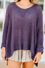Load image into Gallery viewer, New You New Day Plum Purple Sweater
