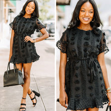 Load image into Gallery viewer, Dream In Details Black Embellished S/S Dress

