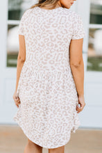 Load image into Gallery viewer, Safe Bet Off White Leopard Babydoll Dress

