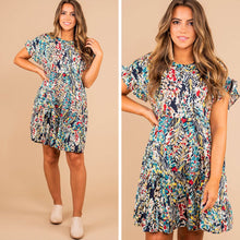Load image into Gallery viewer, Just You Wait Navy Blue Babydoll Dress
