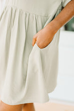 Load image into Gallery viewer, Draw You In Sage Green Babydoll Dress
