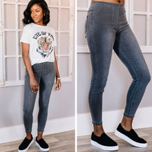 Load image into Gallery viewer, Continue On Your Way Gray Jeggings
