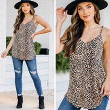 Load image into Gallery viewer, You've Got My Attention Brown Leopard Tank
