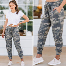 Load image into Gallery viewer, Keep You Sassy Olive Green Camo Joggers
