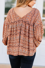 Load image into Gallery viewer, Such A Wanderer Rust Orange Boho Top
