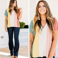 Load image into Gallery viewer, Something To Love Sea Green Colorblock Top
