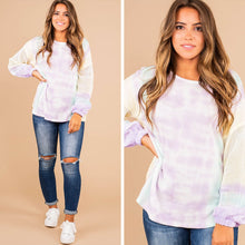 Load image into Gallery viewer, Can't Move On Lavender Purple Tie Dye Top
