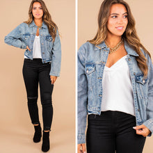 Load image into Gallery viewer, Make An Appearance Medium Wash Denim Jacket
