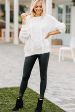 Load image into Gallery viewer, Do Your Best Off White Fringe Sweater
