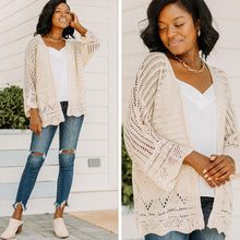 Load image into Gallery viewer, Just Keep Going Natural Brown Cardigan
