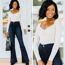Load image into Gallery viewer, All About The Love Gray Bodysuit
