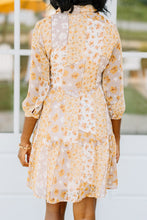 Load image into Gallery viewer, Yes You Can Taupe Brown Ditsy Floral Dress
