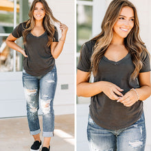 Load image into Gallery viewer, Z Supply: Graphite Gray Organic Cotton Tee
