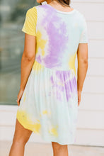 Load image into Gallery viewer, Stop Time Mint Green Tie Dye Babydoll Dress
