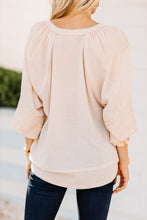 Load image into Gallery viewer, Sounds Like Fun Nude Brown Waffle Top
