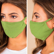 Load image into Gallery viewer, Common Goals Green Washable Face Mask
