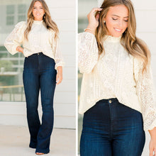 Load image into Gallery viewer, Taken By You Natural White Lace Top
