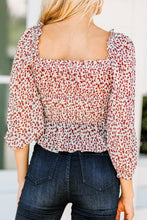 Load image into Gallery viewer, Romance Is Alive White Ditsy Floral Top
