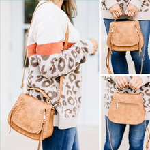 Load image into Gallery viewer, Feels Like Fun Tan Brown Mini Saddle Purse
