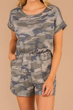 Load image into Gallery viewer, This Is It Army Green Camo Romper
