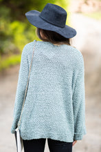 Load image into Gallery viewer, Find Your Love Sage Green Popcorn Sweater
