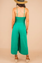 Load image into Gallery viewer, Gotta Keep Moving Green Wide Leg Jumpsuit

