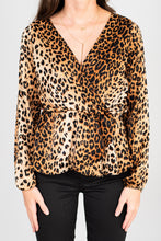 Load image into Gallery viewer, Can't Get Over You Brown Leopard Blouse

