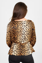 Load image into Gallery viewer, Can't Get Over You Brown Leopard Blouse
