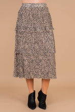 Load image into Gallery viewer, I'll Show You How Taupe Brown Leopard Midi Skirt

