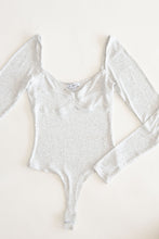 Load image into Gallery viewer, All About The Love Gray Bodysuit
