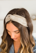 Load image into Gallery viewer, More Than Love Brown Corporate Plaid Headband
