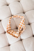 Load image into Gallery viewer, More Than Love Tan Gingham Headband
