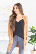 Load image into Gallery viewer, Tell Somebody Light Brown Popcorn Cardigan
